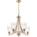 Natalie 5 Light 27.75 inch Modern Gold Chandelier Ceiling Light